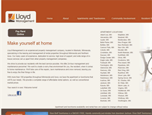Tablet Screenshot of lloydmanagementinc.com